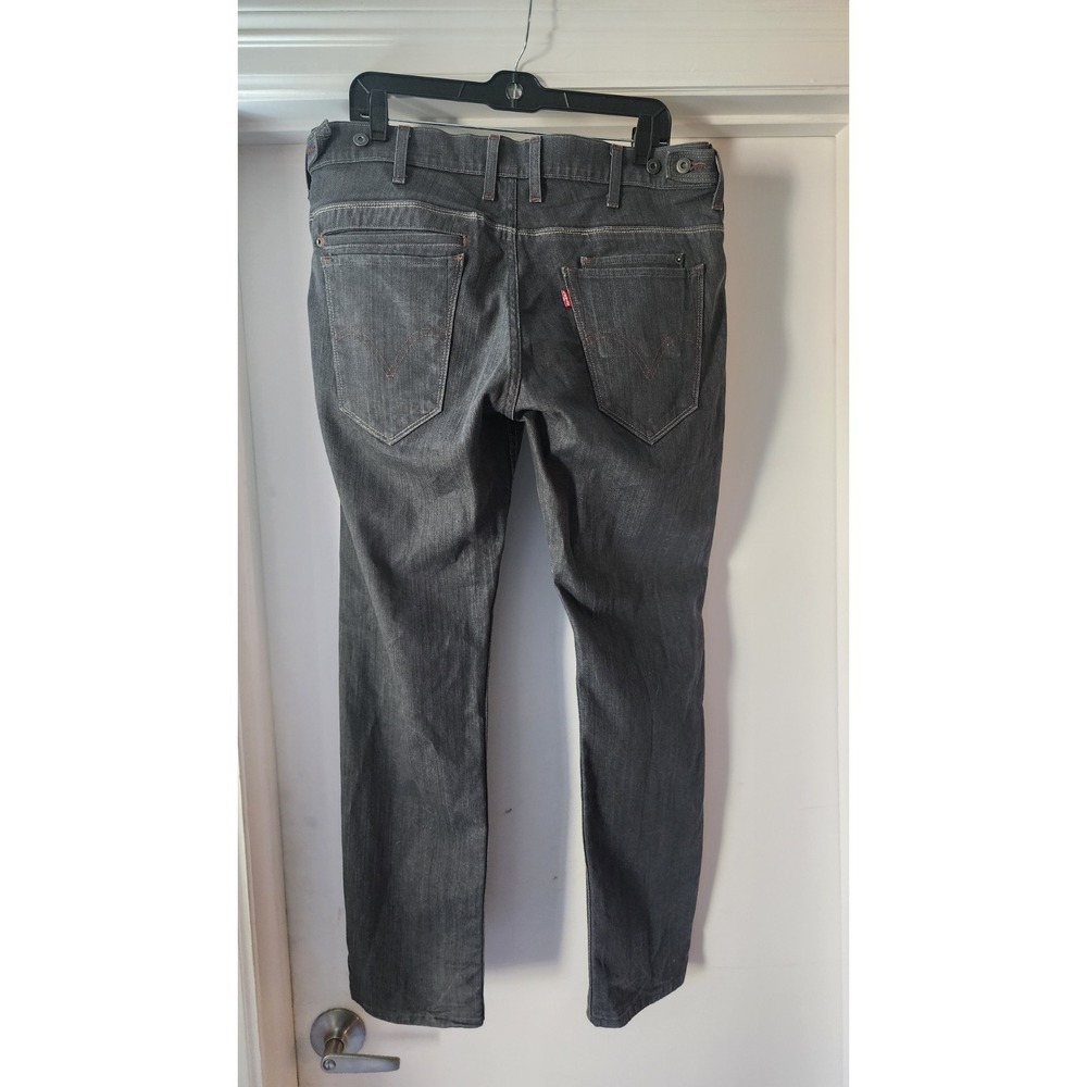 Levi's 511 Slim Fit Denim Jeans Men's 36x29 Black/Grey Slate 9 Pockets A17 - Picture 2 of 13